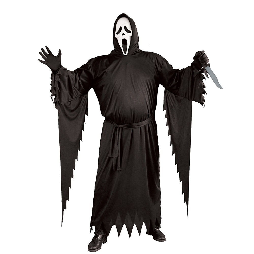 Ghost Face-kostume Plus Size Voksen – officielt licenseret