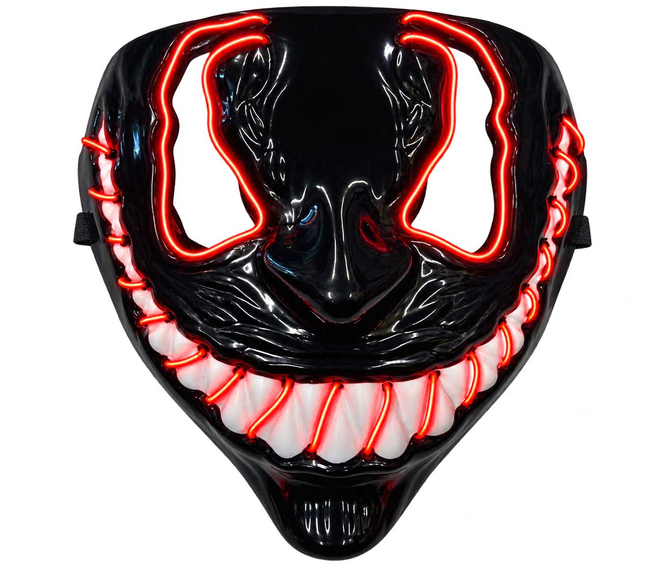 LED Halloween maske med rødt lys