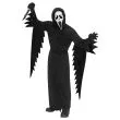 Officielt Ghost Face kostume til teenager med hvid maske og sort kappe
