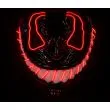 Uhyggelig Halloween LED maske med rødt lys i øjne og smil i mørke