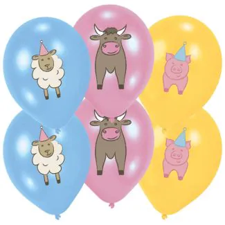 Balloner med bondegårdsdyr