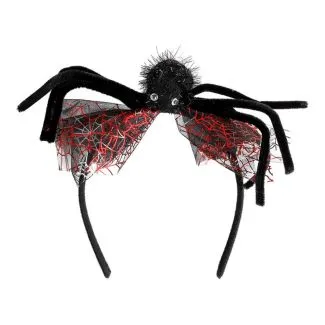 Halloween hårbøjle med edderkop – 18 × 20 × 3 cm