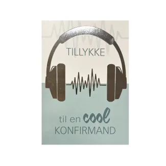 Kort til konfirmanden med moderne sølvdetalje og minimalistisk nordisk design