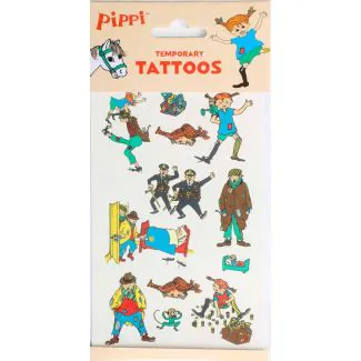 Midlertidige tatoveringer med Pippi Langstrømpe
