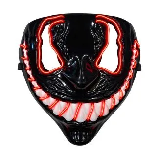 LED Halloween maske med rødt lys