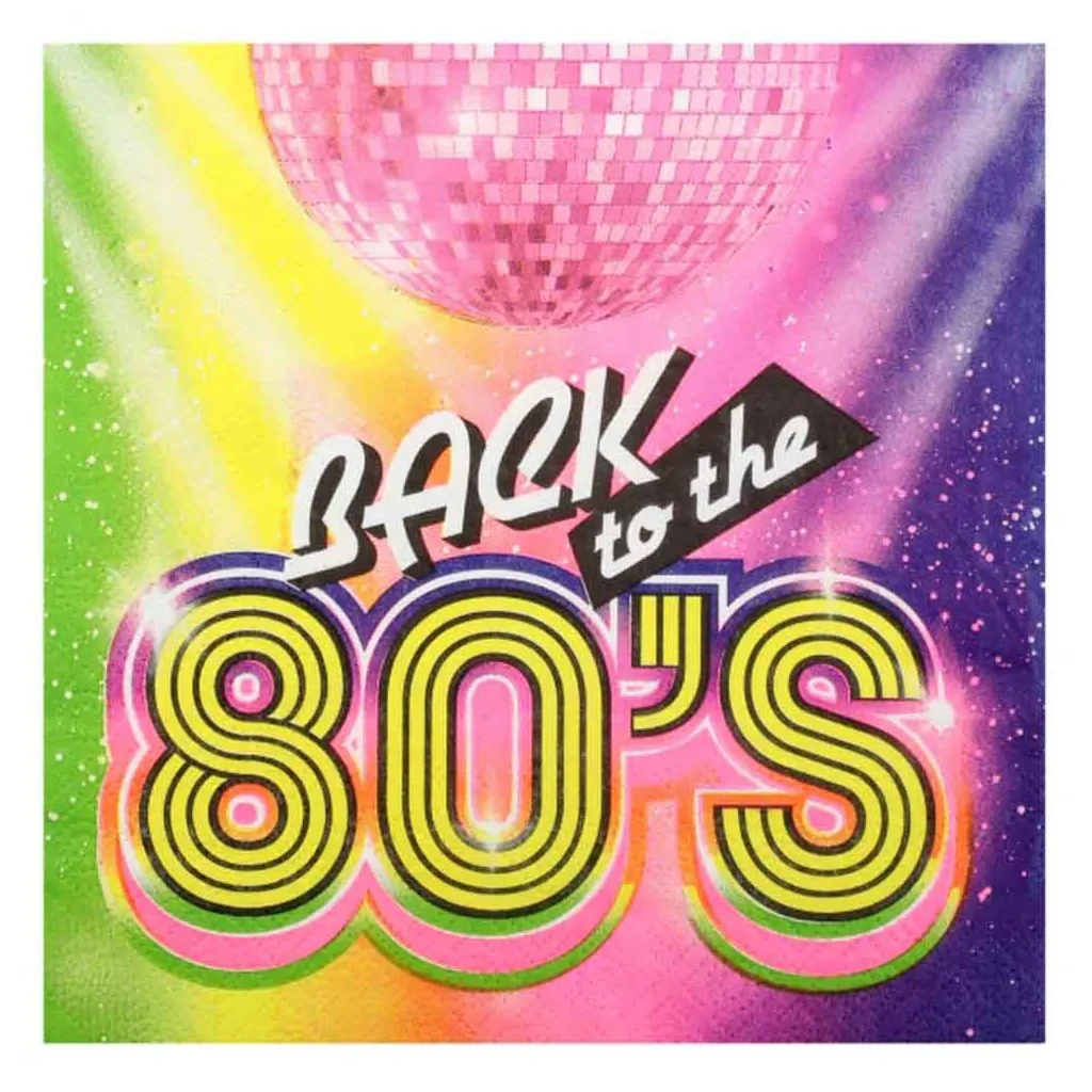 80'er servietter - Back to the 80's