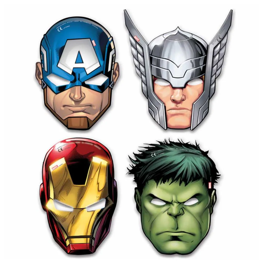 Papmasker med Avengers