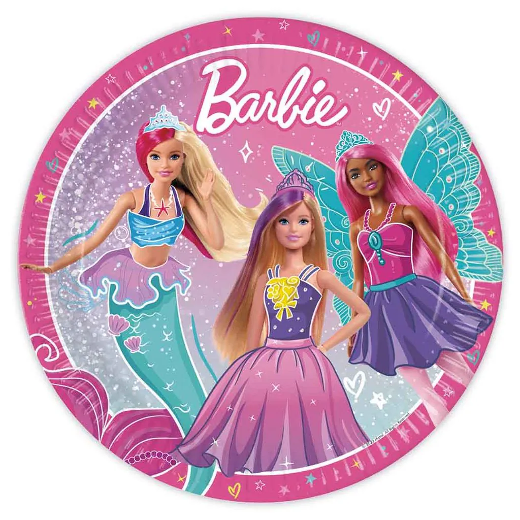 Barbie paptallerkner - Barbie Fantasy
