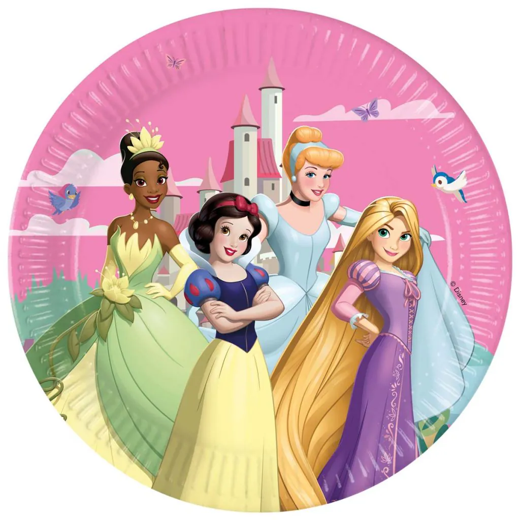 Disneys Prinsesser paptallerkner til fødselsdag