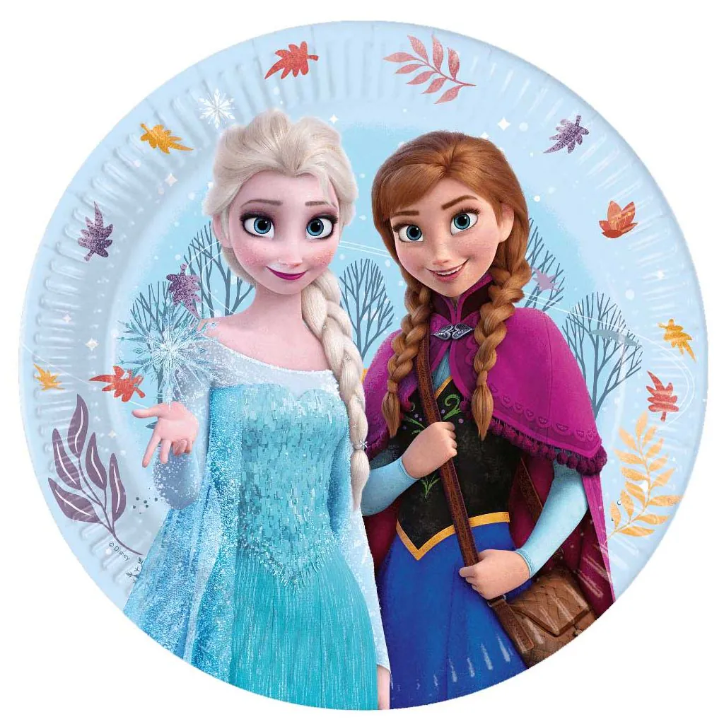 Frost paptallerkner med Anna og Elsa