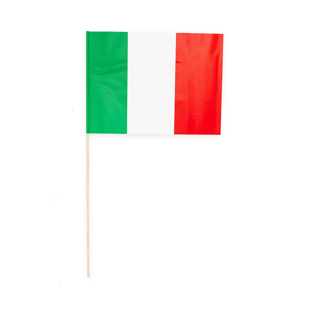 Italienske papirflag på pind - Italien