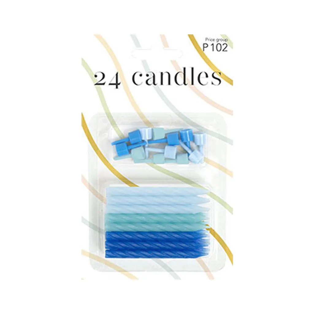 Kagelys i blå nuancer