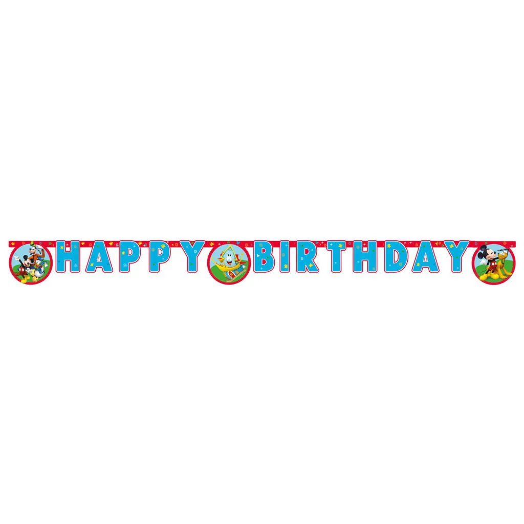 Mickey Mouse Happy Birthday banner