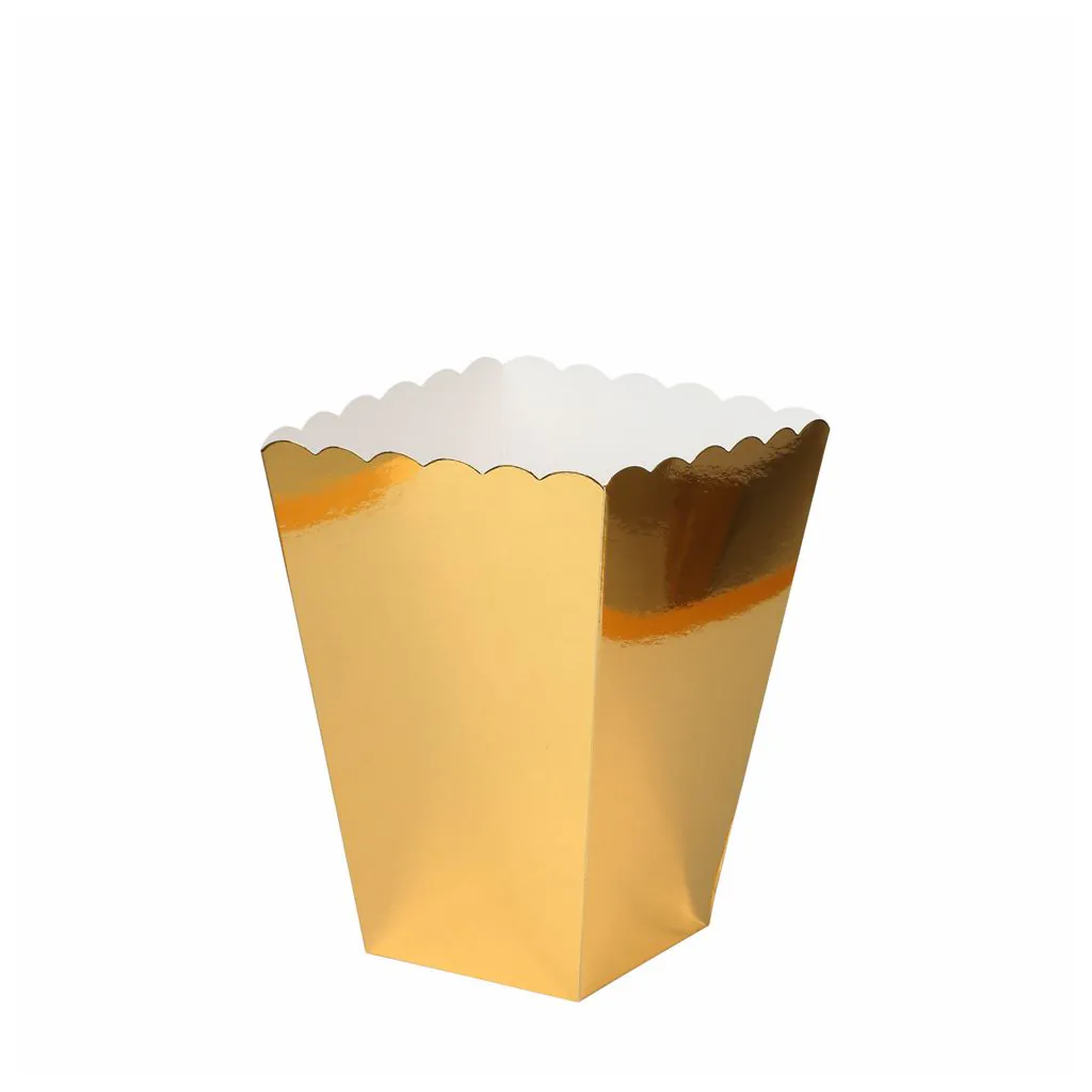 Guld popcornbægre