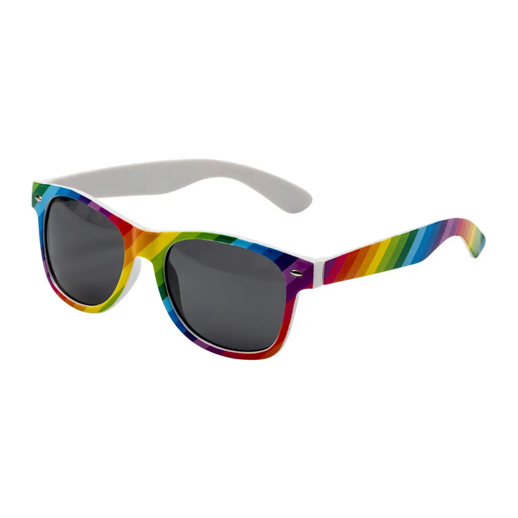 Regnbuefarvet Pride solbriller