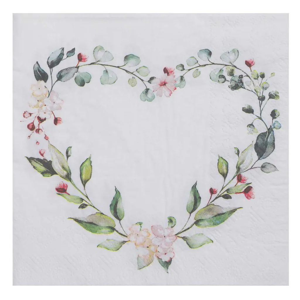 Servietter med blomster