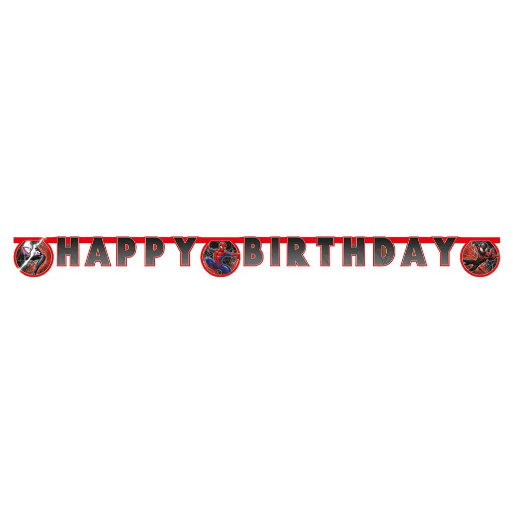 Spider Man banner Happy Birthday