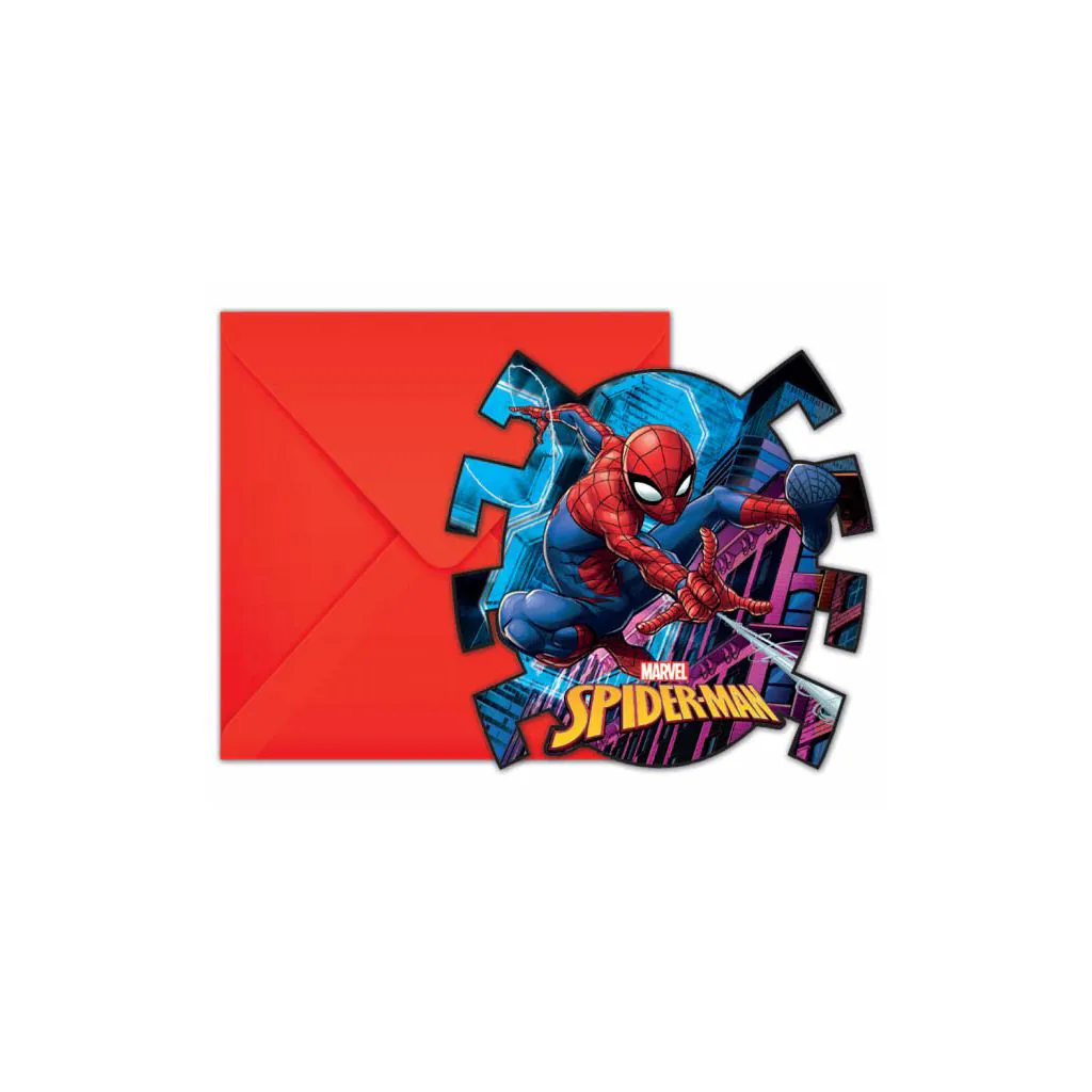 Spider Man indbydelser