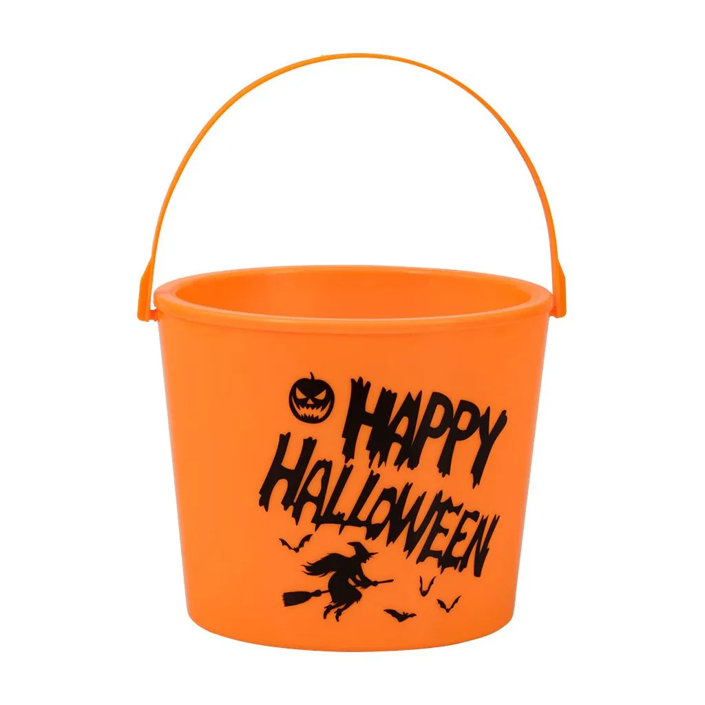 Orange Trick or Treat spand med LED lys